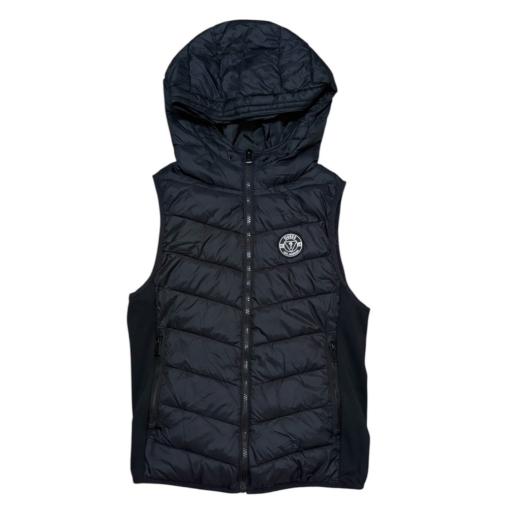 Guess black Hooded Puffer Vest #188